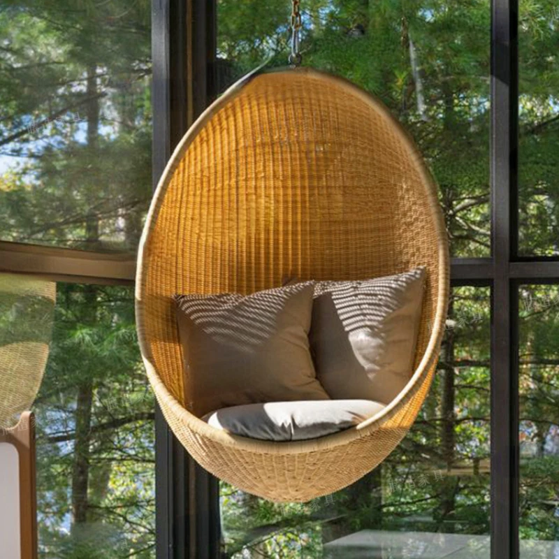 

chairs in homestays, PE rattan woven bird's nest, waterproof hanging baskets, indoor adult cradles, balconies, swings