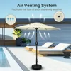 7.5ft Patio Umbrella, Outdoor Table Market Yard Umbrella with Push Button Tilt/Crank, 6 Sturdy Ribs, Patio Umbrellas 4