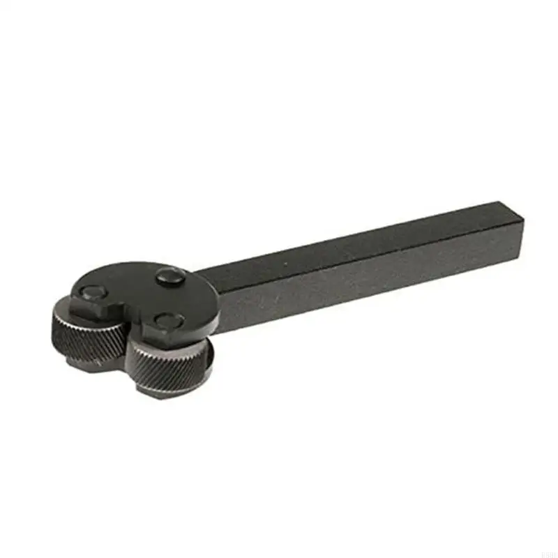 E5BE Double End Straight Linear Knurling Tool Knurling Tool Double Wheel Black Knives for Mini Lathe Black