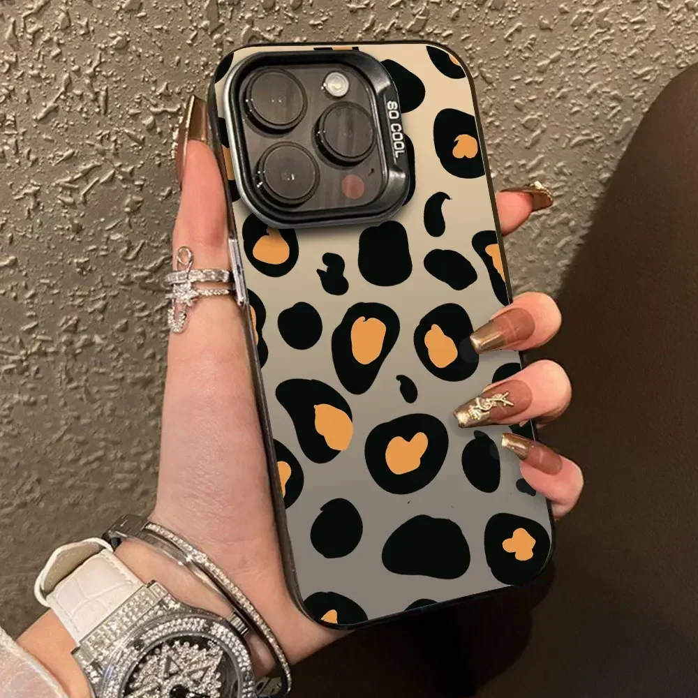 Shockproof Leopard Print IMD Phone Case