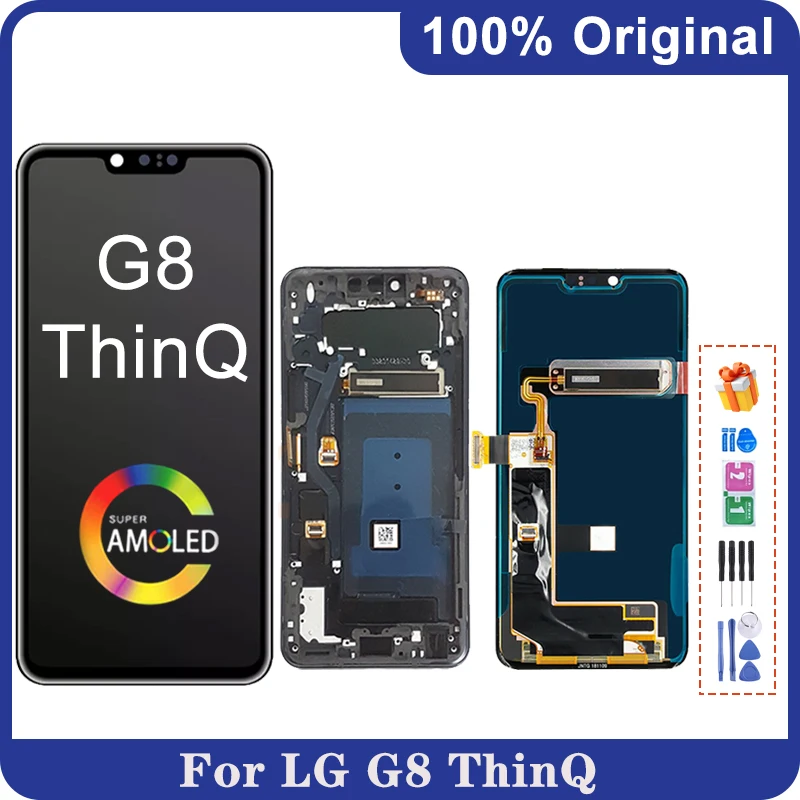 

6.1” Original AMOLED For LG G8 ThinQ G820 LCD Display With Frame Touch Screen Digitizer Assembly For LG G8 LCD Screen