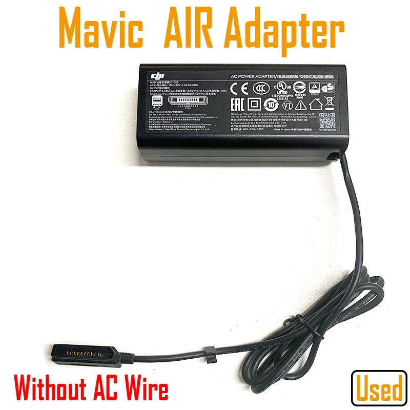Original Mavic Pro AC Charger Spark AC Power Adapter Phantom 3 Series 4 Series Mini Mavic 3 Hubs DJI Air drone repair parts,drone battery charger