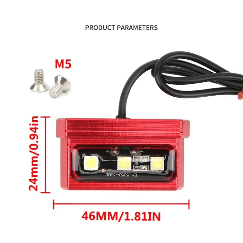 Motorcycle License Plate Light Frame LED Rear Tail Number Lamp Universal Decorative Indicators Motorbike Accessories