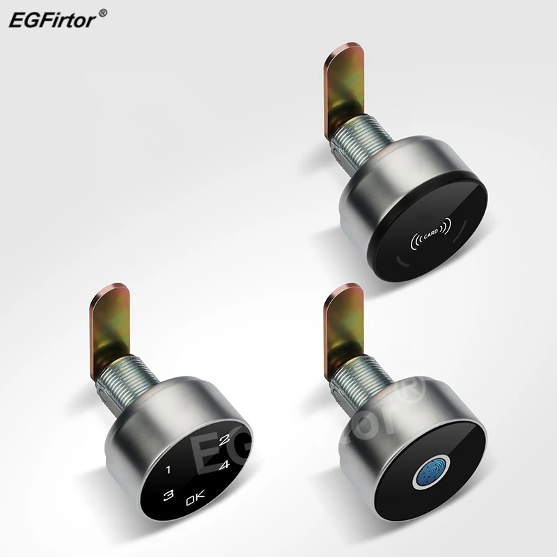 Egfirtor Electronic Smart Password Ic Card Fingerprint Drawer Cabinet Serratura Per Porta In Legno Touch Screen Office Digital File Box Lock