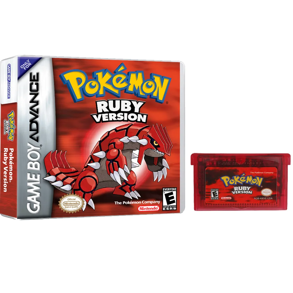 Pokemon Emerald Ruby Sapphire Fire Red Leaf Green Boxed set GameBoy Advance  GBA