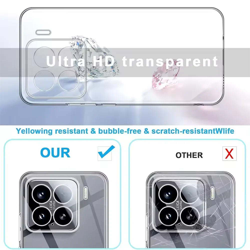 Ultra Thin Silicone Transparent Soft Shockproof Phone Case - Ultra Clear Cover