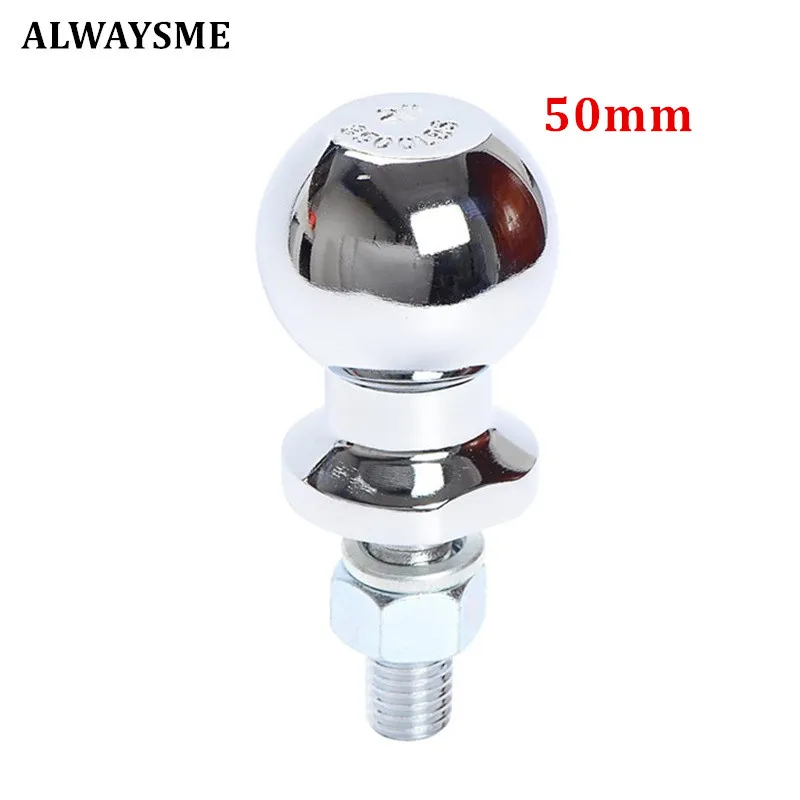 Alwaysme 50mm Chrome Towing Trailer Hitch Balls, 3,500 Lbs., 25.4mm