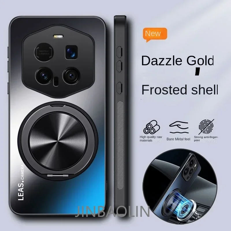 Luxury Porsche Design Shockproof Phone Case with Ring Stand and Magnetic Magsafe Compatibility