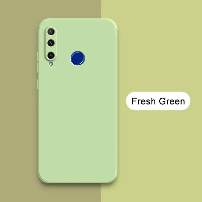 Luxury Square Liquid Silicone Soft Phone Armor – Full Protective Case