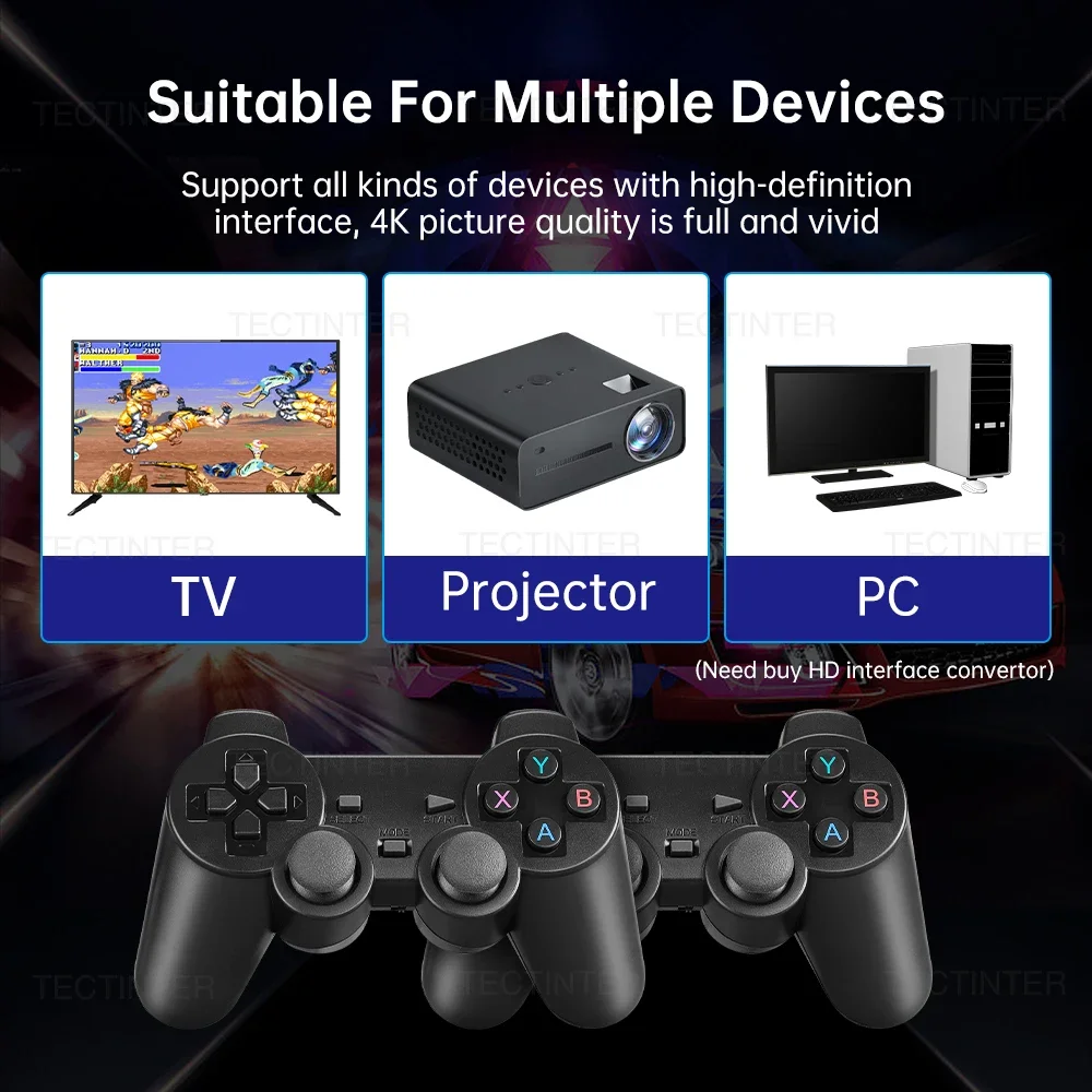Game Console 4K TV Built-in Games