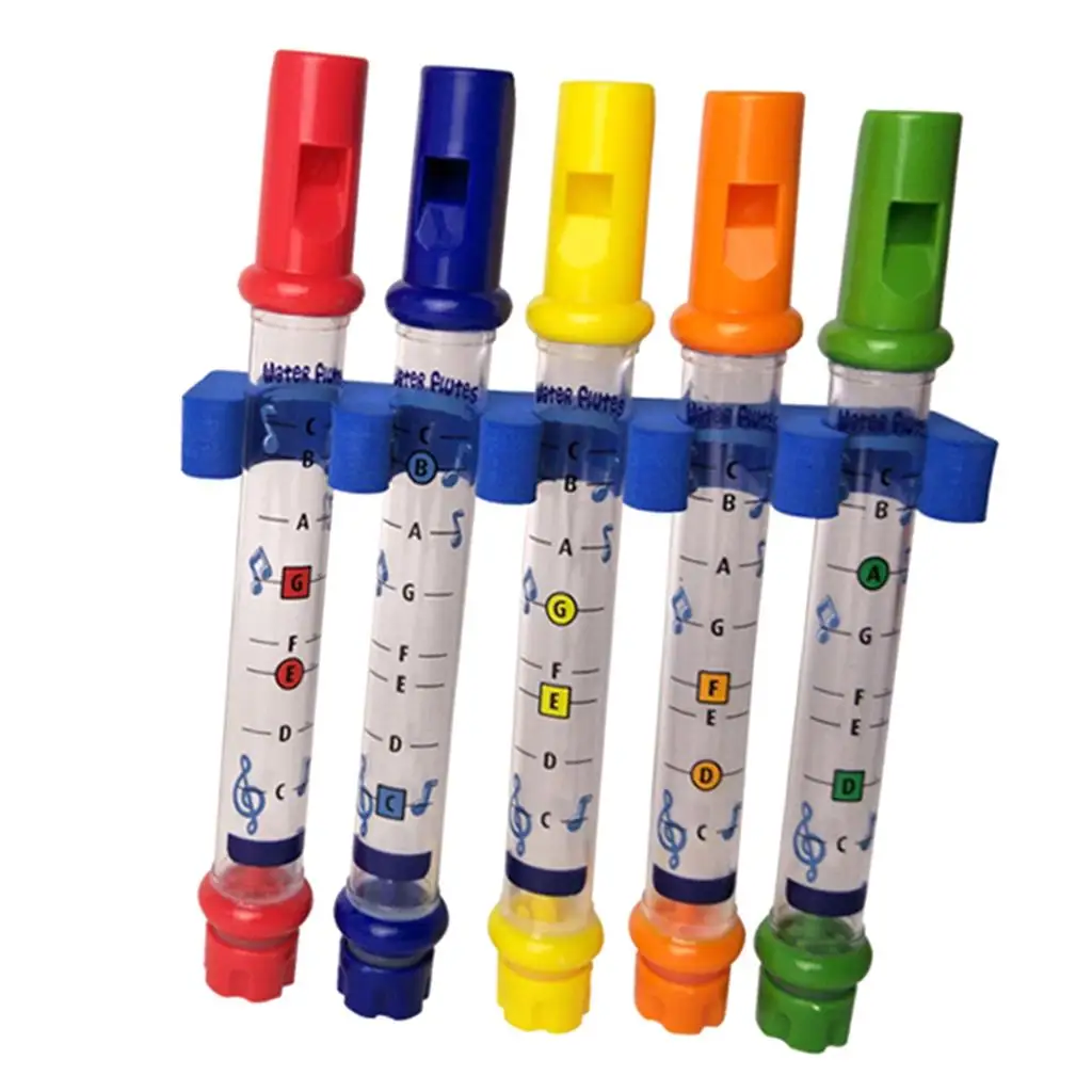 5pcsWaterFlutesBathtubMusicWhistlesShowerMusicInstrumentwithToyGiftBirthdayBaby