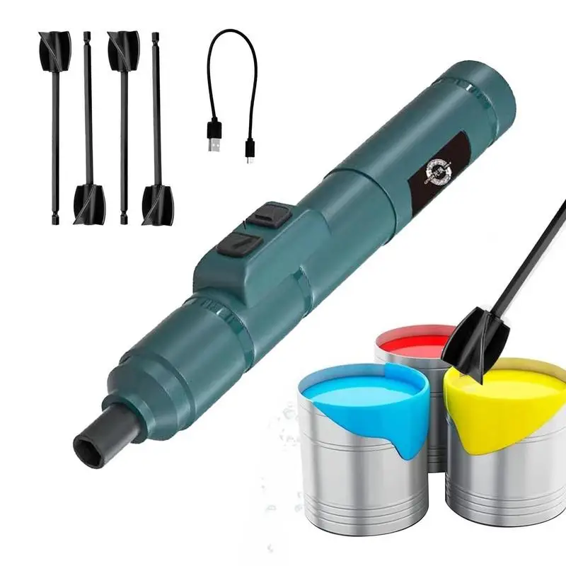 

Epoxy Resin Stirrer 5Pcs Speed Control Handheld Epoxy Mixer With Minimizing Bubbles Electric Resin Mixer With 1300mah Battery