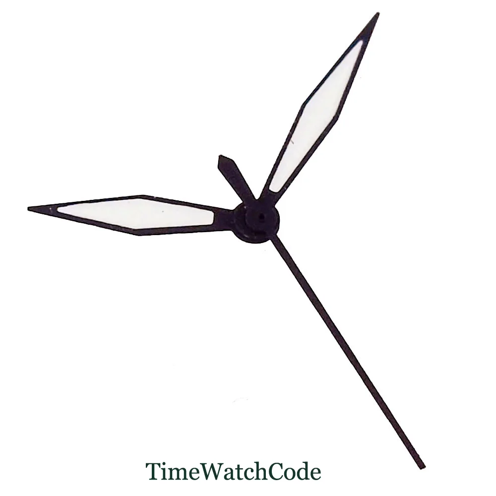 Luminous Black Beige Aviator Watch Dial with Modified Design, 29mm