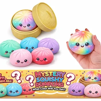 Soft Maltose Dumpling Squishy - Transparent ASMR Sensory Fidget Toy 1