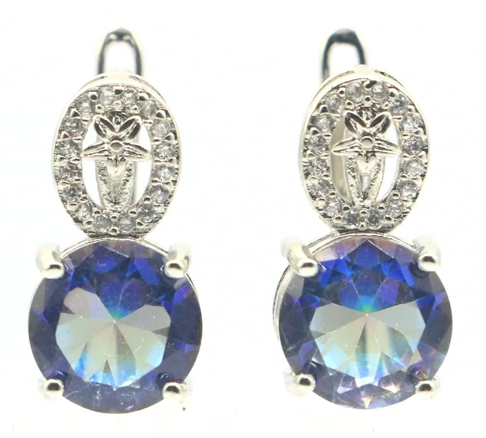 4g Customized 925 SOLID STERLING SILVER Earrings Lovely Zultanitel Alexandrite Topaz Violet Topaz Red Ruby Blue Sapphire Emerald