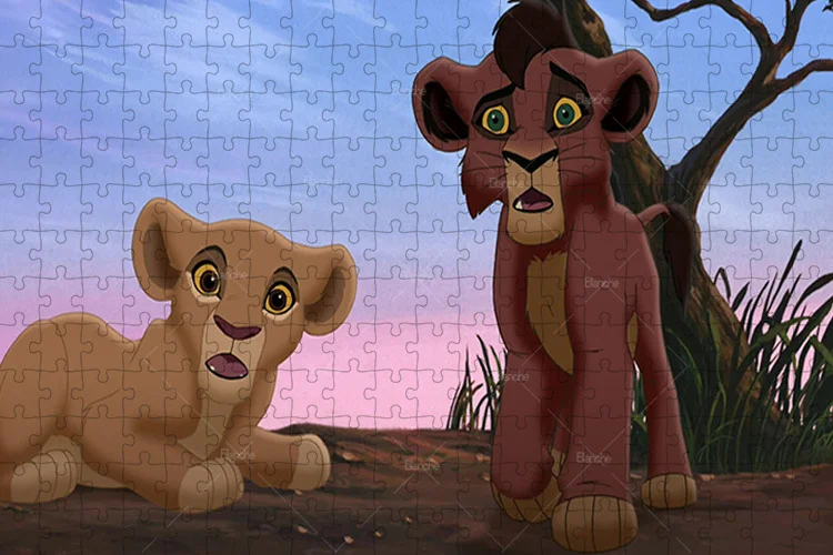 Simba – Puzzle le roi Lion pour adultes, Design Unique, grand film  classique, dessin animé, série Disney, personnage Lion, Cubs, jouets,  loisirs - AliExpress