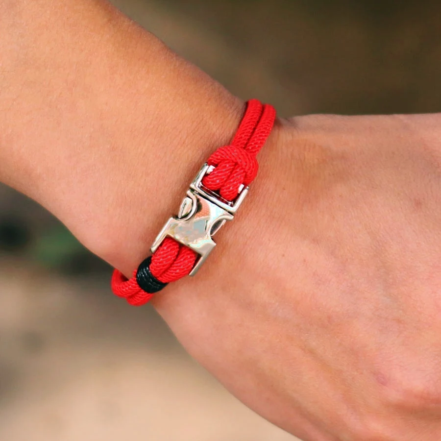 Red Thread Handcrafted Wrap Bracelet for Men