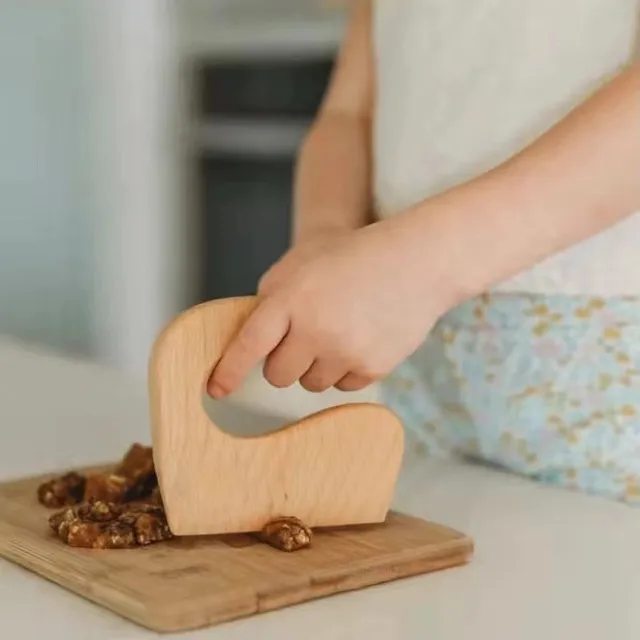 Cuchillo de madera Montessori Utensilios de Cocina para niños