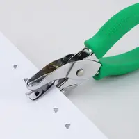 1Pc Hole Punch Heart/Round/Pentagram/Triangle/Square Hole Punch Metal Single Puncher Hole Embossing Device Paper Shaper Cutter 3