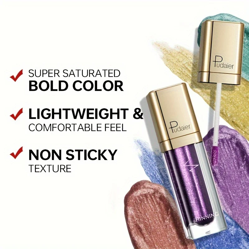 Pudaier Sparkling Eyeshadow Diamond Pearlescent Eyeshadow Eyeshadow 6