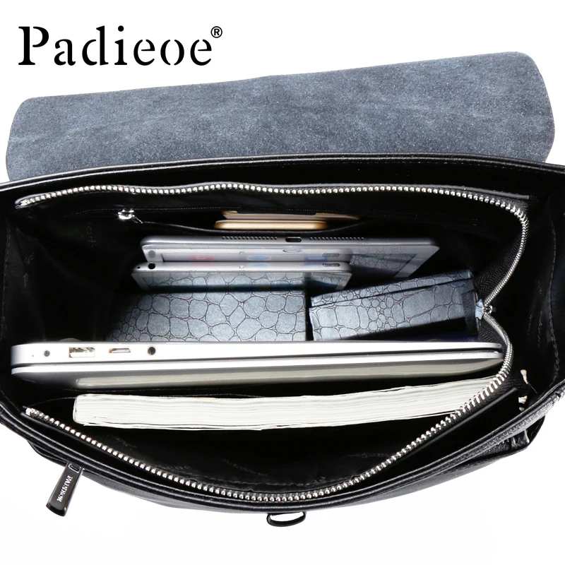 PADIEOE メンズ シック ビジネスバッグ　黒 PADIEOE メンズ シック ビジネスバッグ 黒