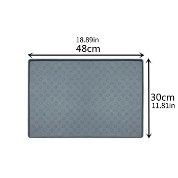 Pet Placemat Nonspill Easy to Clean Foldable Cat and Dog Feeding Mat Silicone Non-slip Waterproof Pet Mat 6