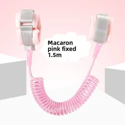 Child Safety Key - Lock Harness with Adjustable Toddler Leash Strap (Pink fixed)