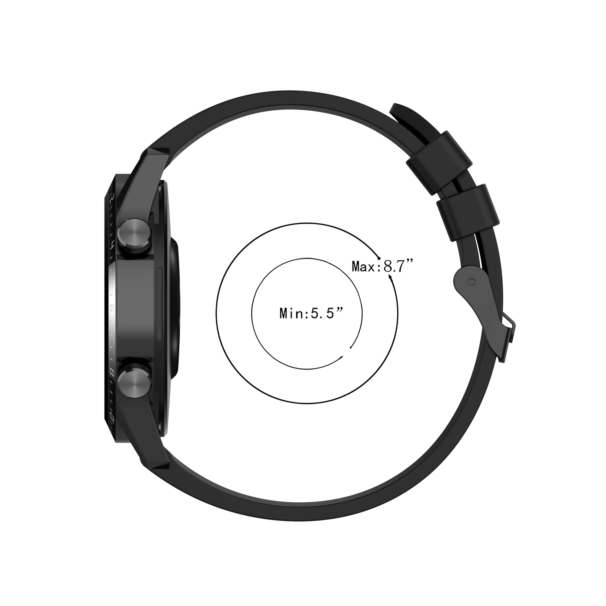 Silicone Sport Band Strap, 24mm - Compatible with Garmin Venu