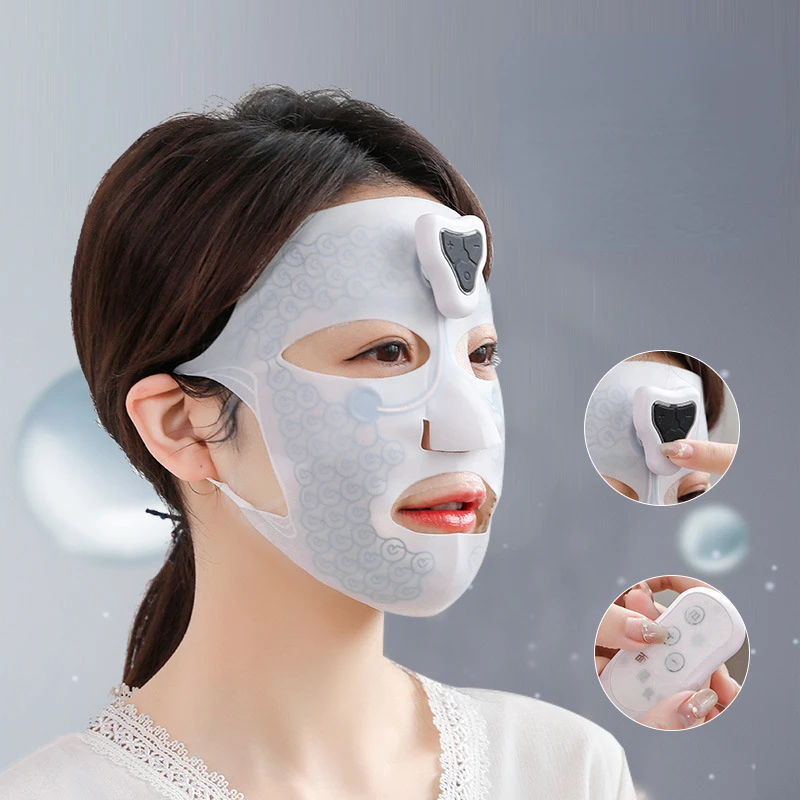 

Skin Care Innovation: Electronic Charging Mask Massagers - Soft Silicone Maintenance Mask, Stretchable Beauty Instrument