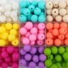 25PCS 12mm Silicone Beads Baby Round Beads Teether BPA Free Teething Pearl Focal Beads Food Grade DIY Pacifier Chain Accessories 1