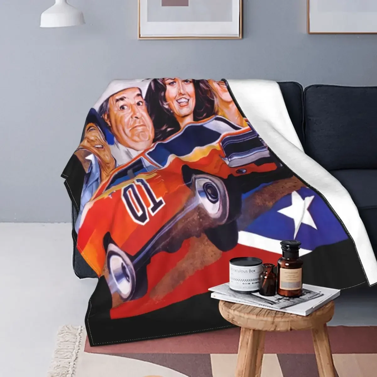 Dukes Of Hazzard T 1980S Retro Throw Blanket Blanket Personalized Warm Bedroom AntiPilling 3