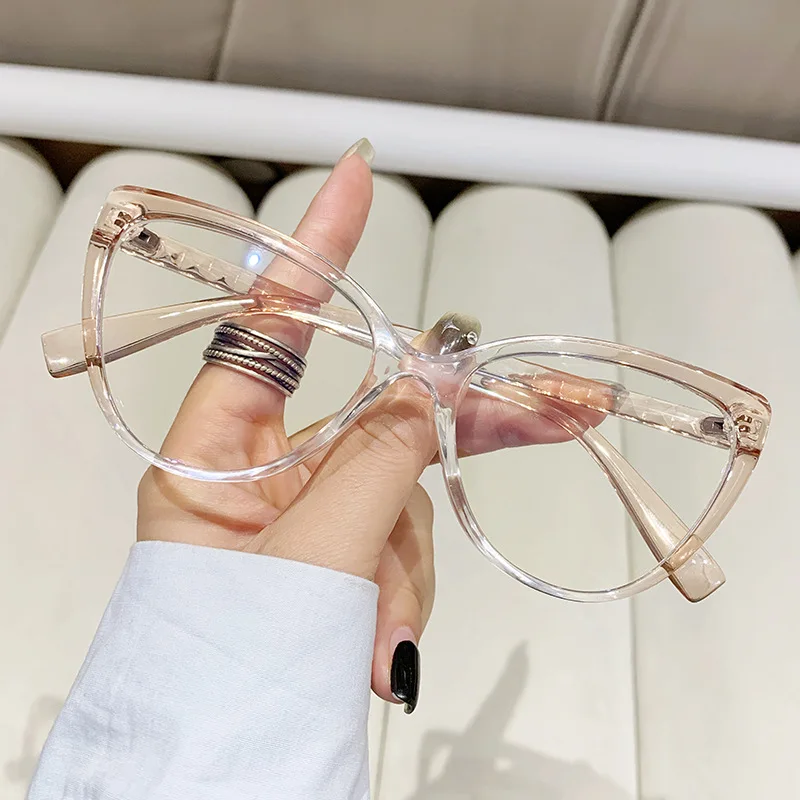 New fashion retro cat eye anti-blue glasses frame European and American personality trend women's glasses anti blue light glasses eyewear frames women glasses fashion eyeglasses