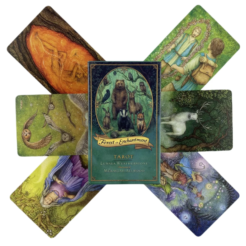 

The Forest Of Enchantment Tarot Cards Deck Oracle Playing Board Game Party English Version Fun Gift Fortune Telling Divination