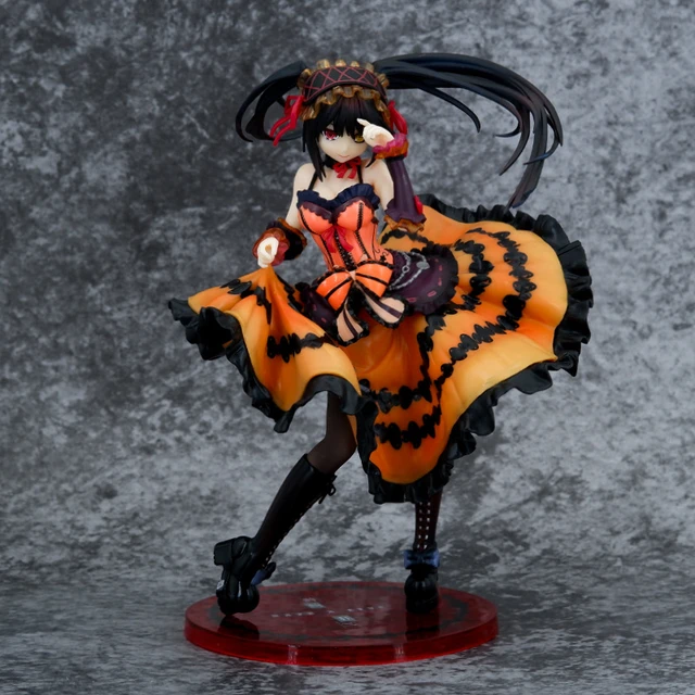 20cm Date A Live Anime Figure Black Dress Casual Wear Kurumi Tokisaki PVC  Action Figure Car Decoration Collection Model Toy Gift - AliExpress