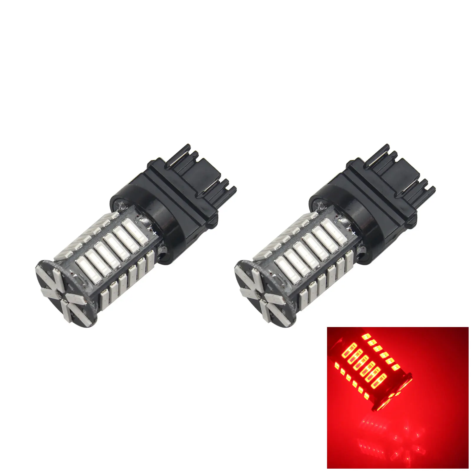 

2x Red Car 3157 Brake светильник резервная Blub 31 7020 SMD светодиодный 3057 3155 Z2674