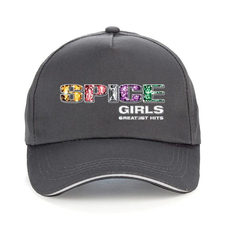 Spice Girls hat  Black Rock Tour Retro Vintage Girl Power Men Baseball Cap Summer Cotton Hip Hop visor Snapback hats 4