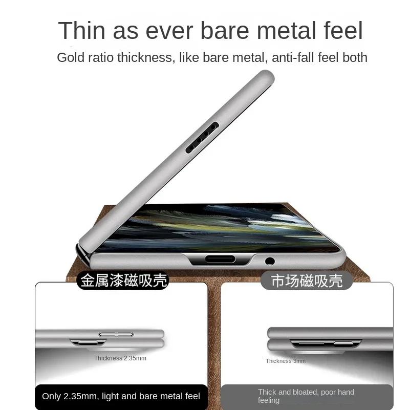 Slim Ultra Thin Hard Matte Phone Case with Magsafe Magnetic Wireless Charging Compatibility