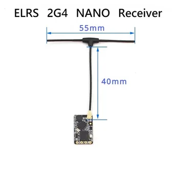 Ricevitore ELRS 2.4GHz NANO ExpressLRS BETAFPV 2400 RX con Antenna Tipo T, Supporto Aggiornamento WiFi per Droni FPV RC