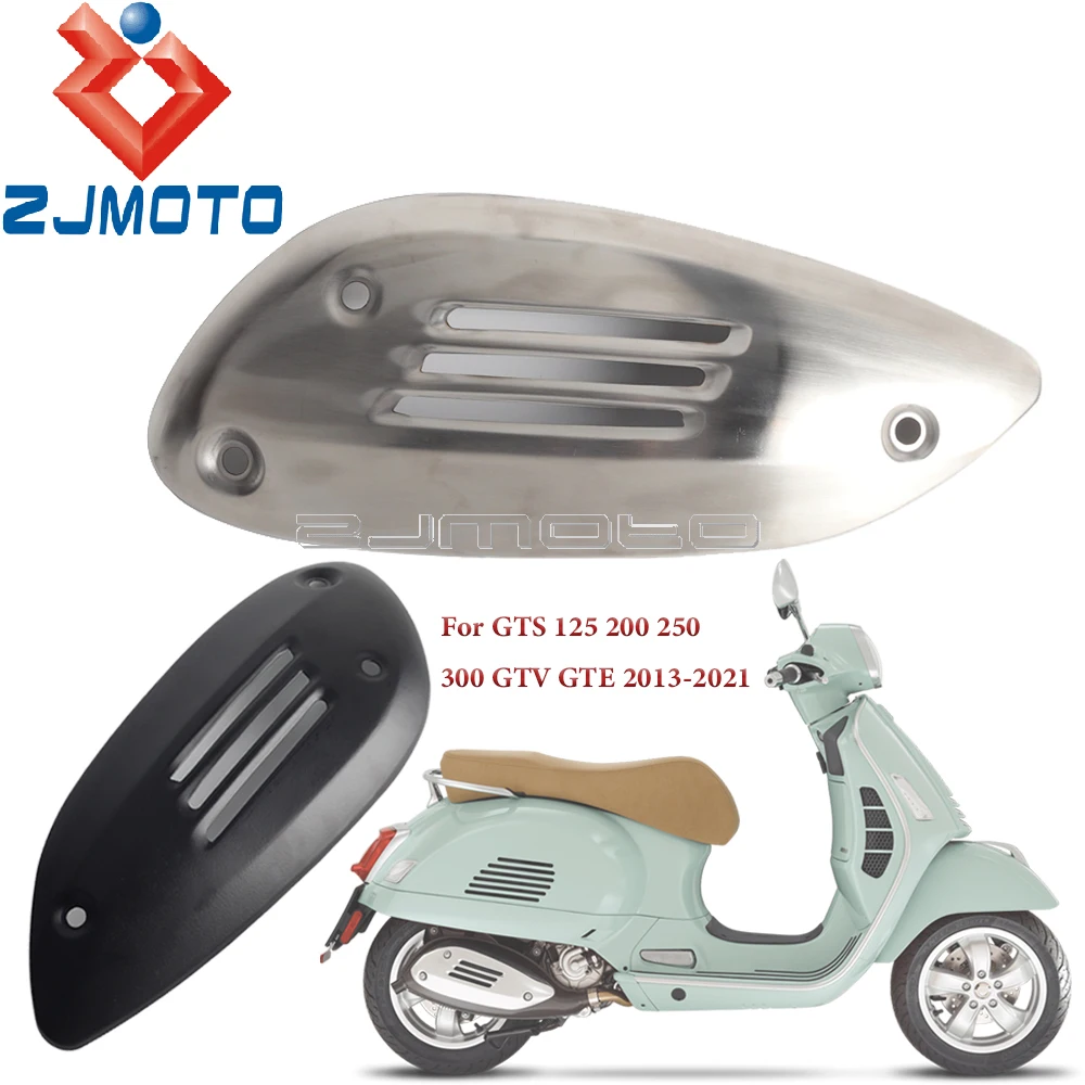 

Motorcycle Exhaust Pipe Cover Muffler Heat Shield For GTS 125 200 250 300 GTV GTE 2013-2021 Scooters Metal Exhaust Pipe Cover