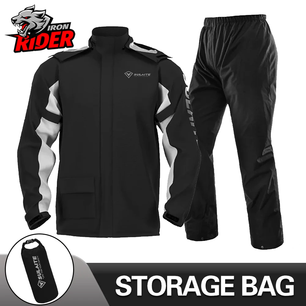 Motorcycle Raincoat Motorcycle Raincoat Reflective 100% Waterproof Moto Motocross Cycling Clothes Men Women Rain Set