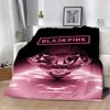 Korean Group Printed Blanket for Bed Sofa Blackpinks and Armchair Picnic Blankets Warm Comfortable Blanket Home Travel Birthday 6