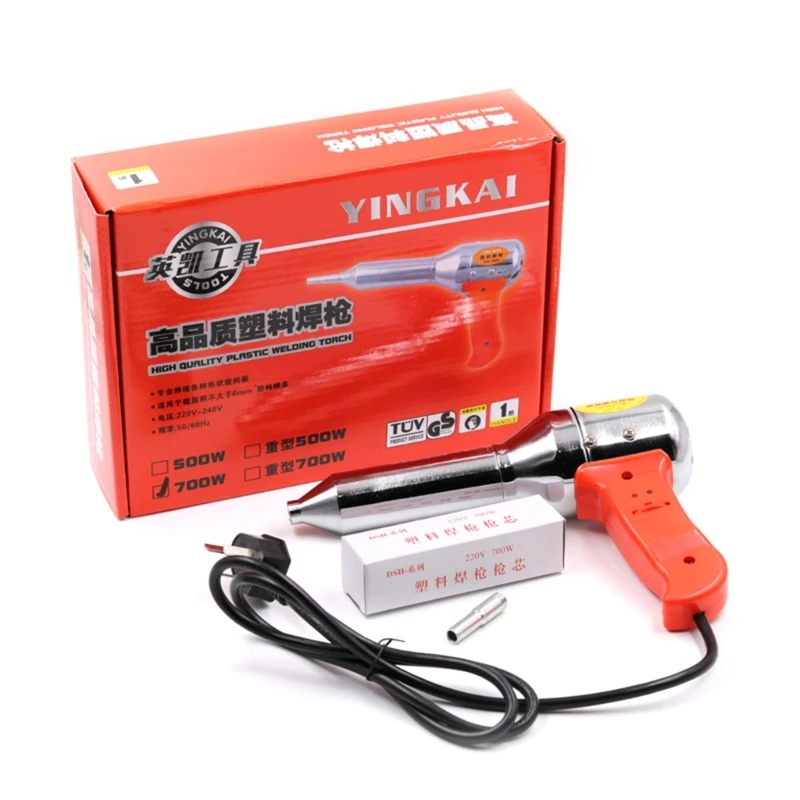 

700W 220V-240V Plastic Hot Air Welding Guns Torch Tool Plastic Welding Torch Machine Adjustable Heat Air Guns Kit Welder