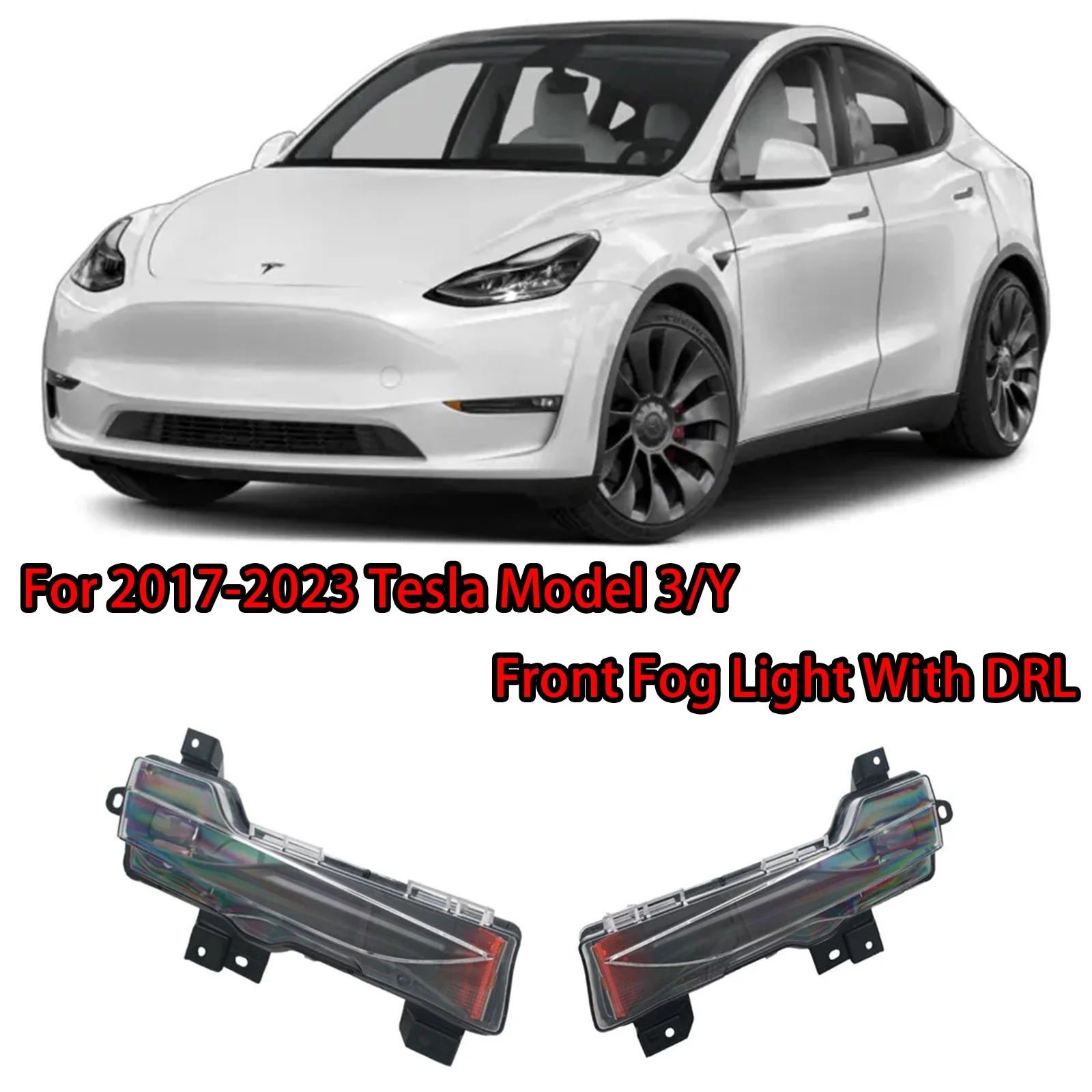 

Для модели 2017-2023 TESLA модель 3 и аналогичная фотолампа с DRL со светоотражающей желтой пластиной версия для США
