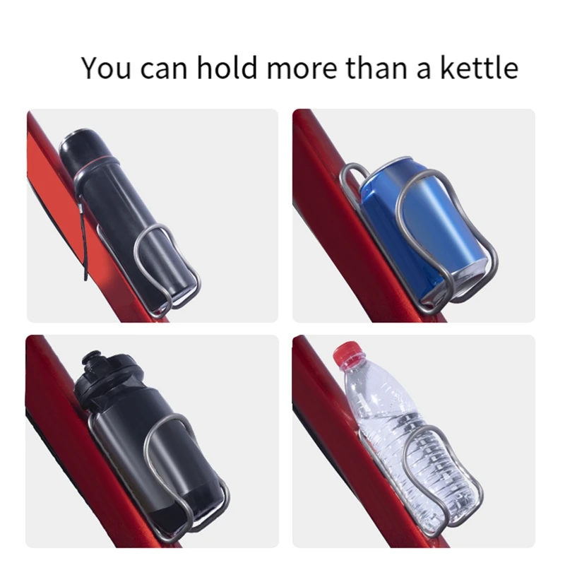 Bicycle Kettle Rack Titanium Alloy Hollow Riding Water Bottle Cage Holder With Screws Bike Cycling Accessories Style B