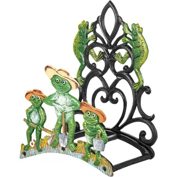 Wall Mounted Garden Hose Holder – Heavy Duty Cast Iron Outdoor Hose Stand 1