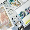 A5 7-Hole Binder Refill Sheets 10pk Clear PP Sleeves Special 3-Pocket Design Universal High Clarity Photo Postcard Protectors 5