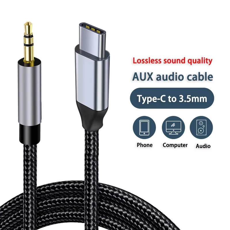Universal USB-C to 3.5mm Audio Adapter for Enhanced Sound Quality
