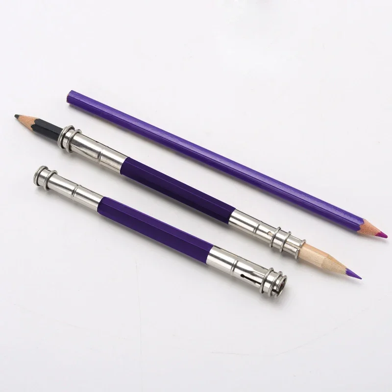 1Pc Adjustable Dual-Head Single Head Pencil Lengthener Extender Holder Sketch School Painting Writing Tool for Art Supplies