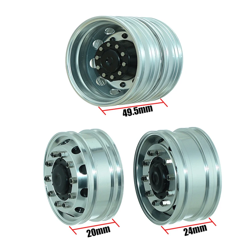 Lot De Pièces En Alliage D'aluminium Pour Tamiya Hotshot II 2024 1/10 - Montage Servo Et Upgrades