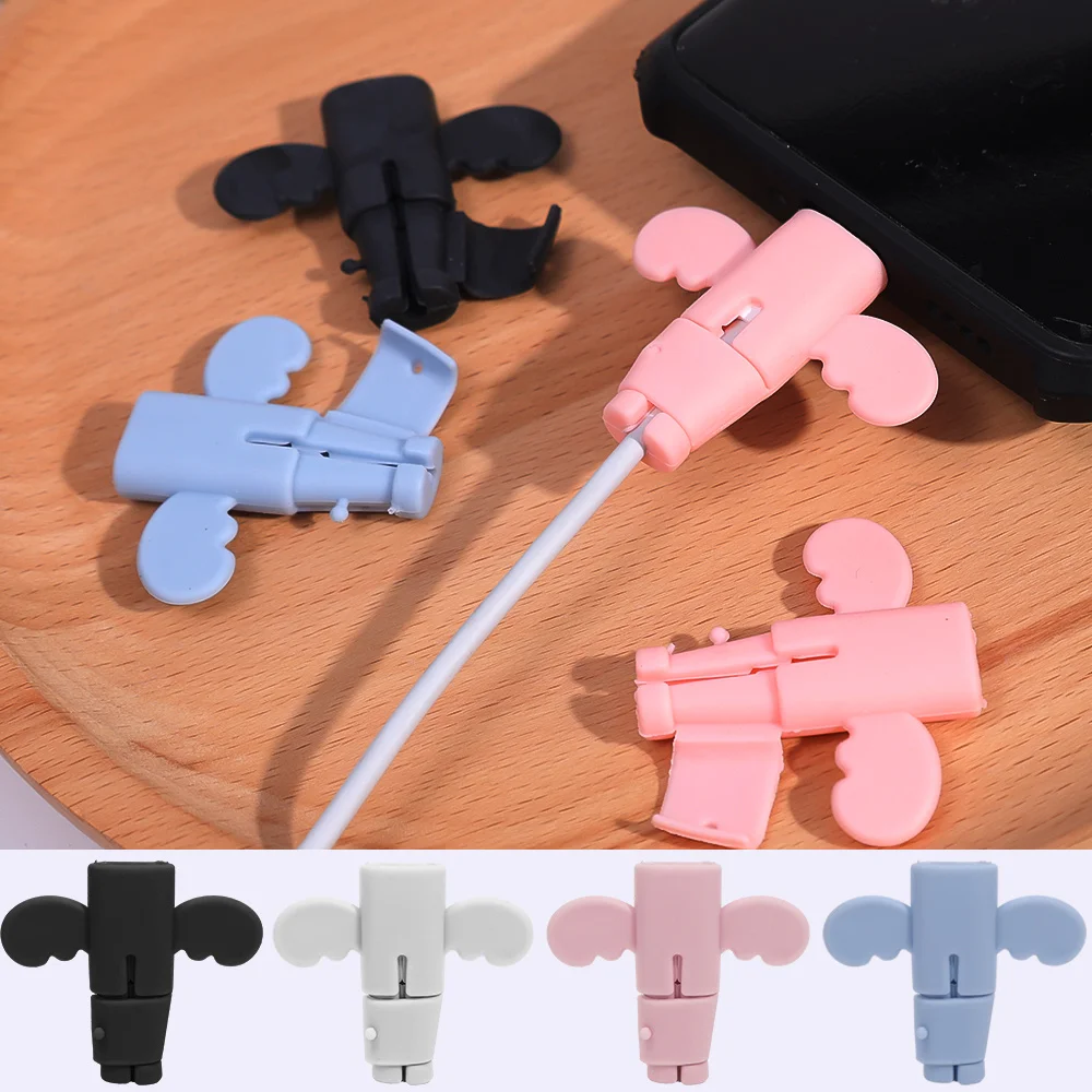 12Pcs 데이터 케이블 보호 커버 휴대 전화 노트북 충전기 파손에 적합한 파손 방지 충전 라인 보호기 와인더